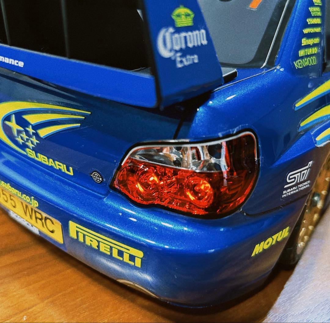 電飾付き 1/10RC スバル インプレッサ WRC 2004 ラリー・ジャパン