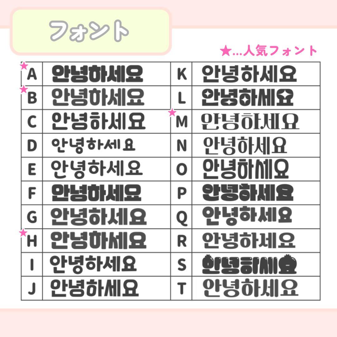 うちわ文字 団扇文字 ファンサ文字 名前パネル オーダーページ