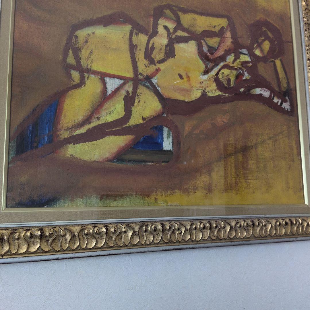 油彩画 額入り