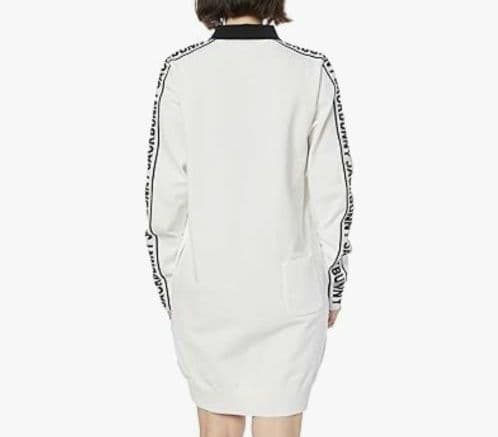 再再再値下げ新品　ジャックバニー　ニットワンピース1 白×黒　定価18700円