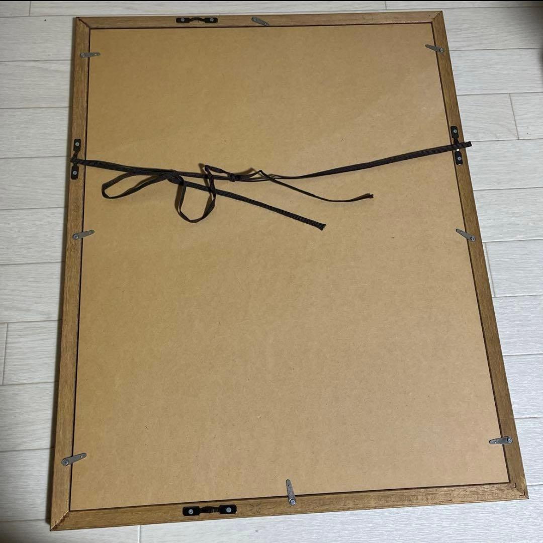 アート　絵画　橋本不二子　美術品　額　46×58cm 水彩画　植物画　縁起物