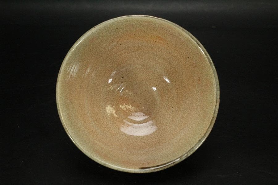 茶道具 灰志野 茶碗 寺田美山造 共箱 美品 739