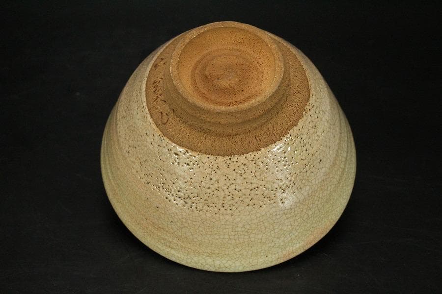 茶道具 灰志野 茶碗 寺田美山造 共箱 美品 739