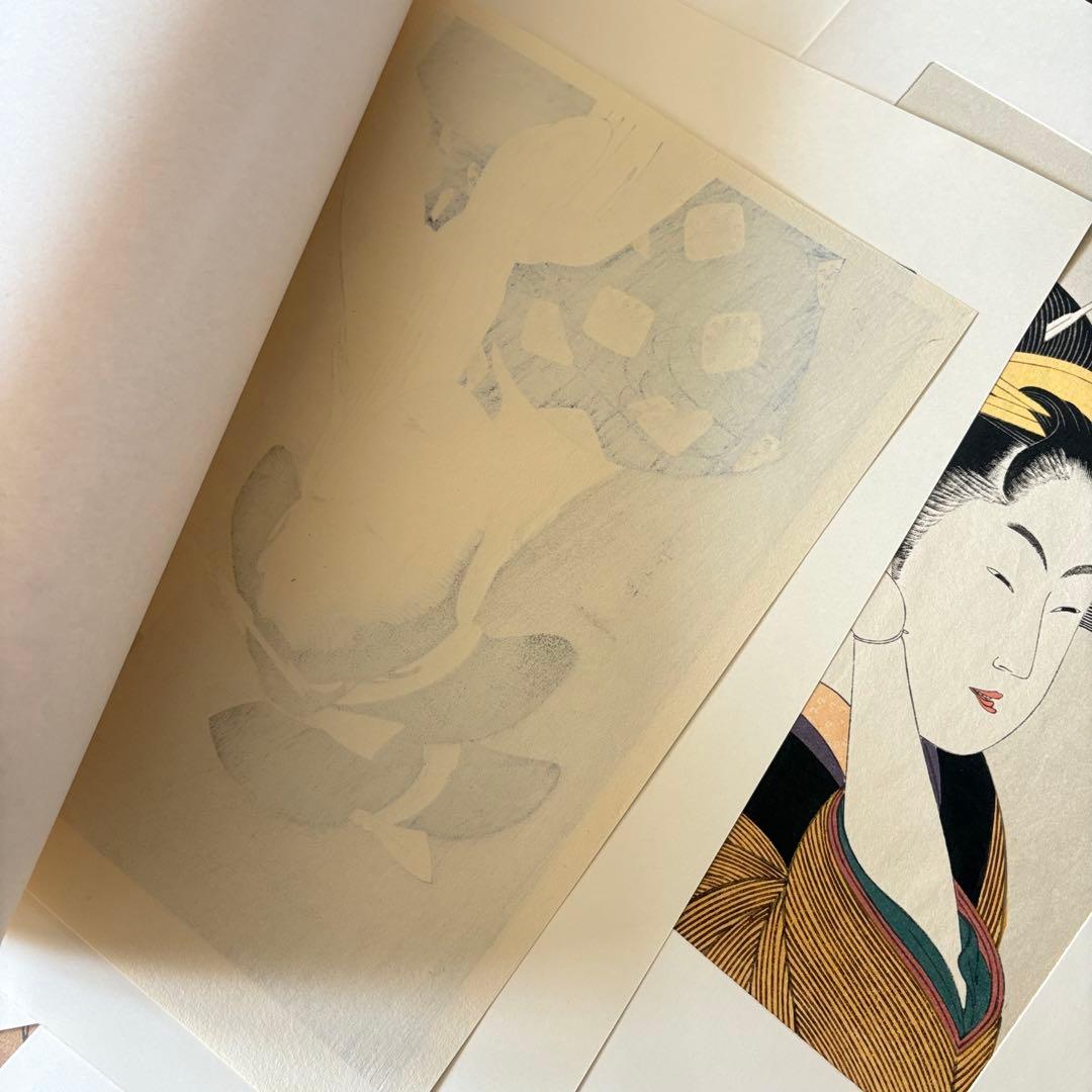浮世絵 喜多川歌麿 木版画 7枚 まとめて 美人画 錦絵