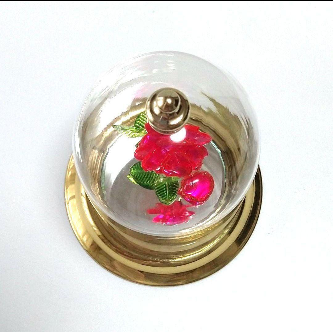 【新品・未使用】魔法の薔薇　ガラスドーム　美女と野獣　ディズニーワールド　送料込