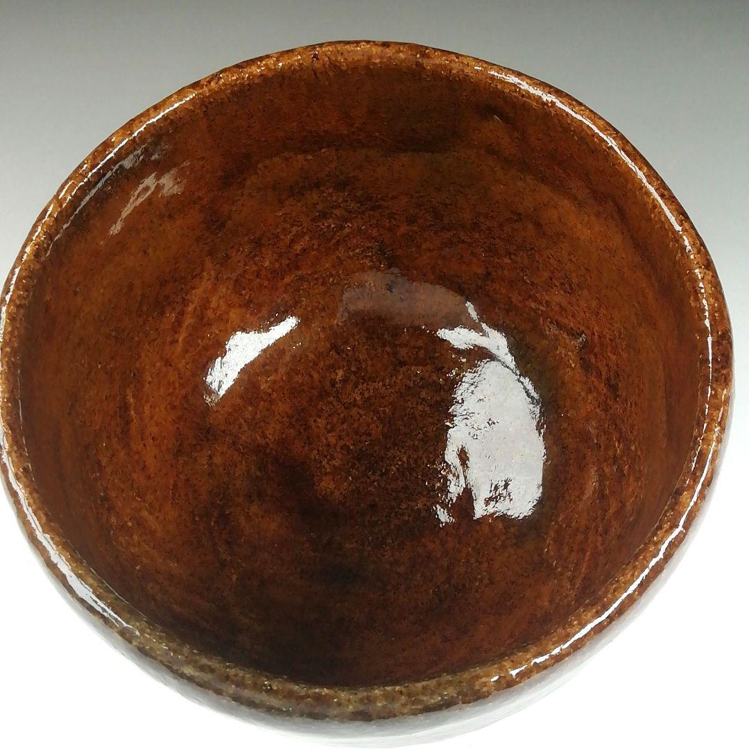 Ｔ５１９　茶碗　『大樋焼』『松雲窯　泉喜仙 造』　共箱　抹茶碗　茶道具
