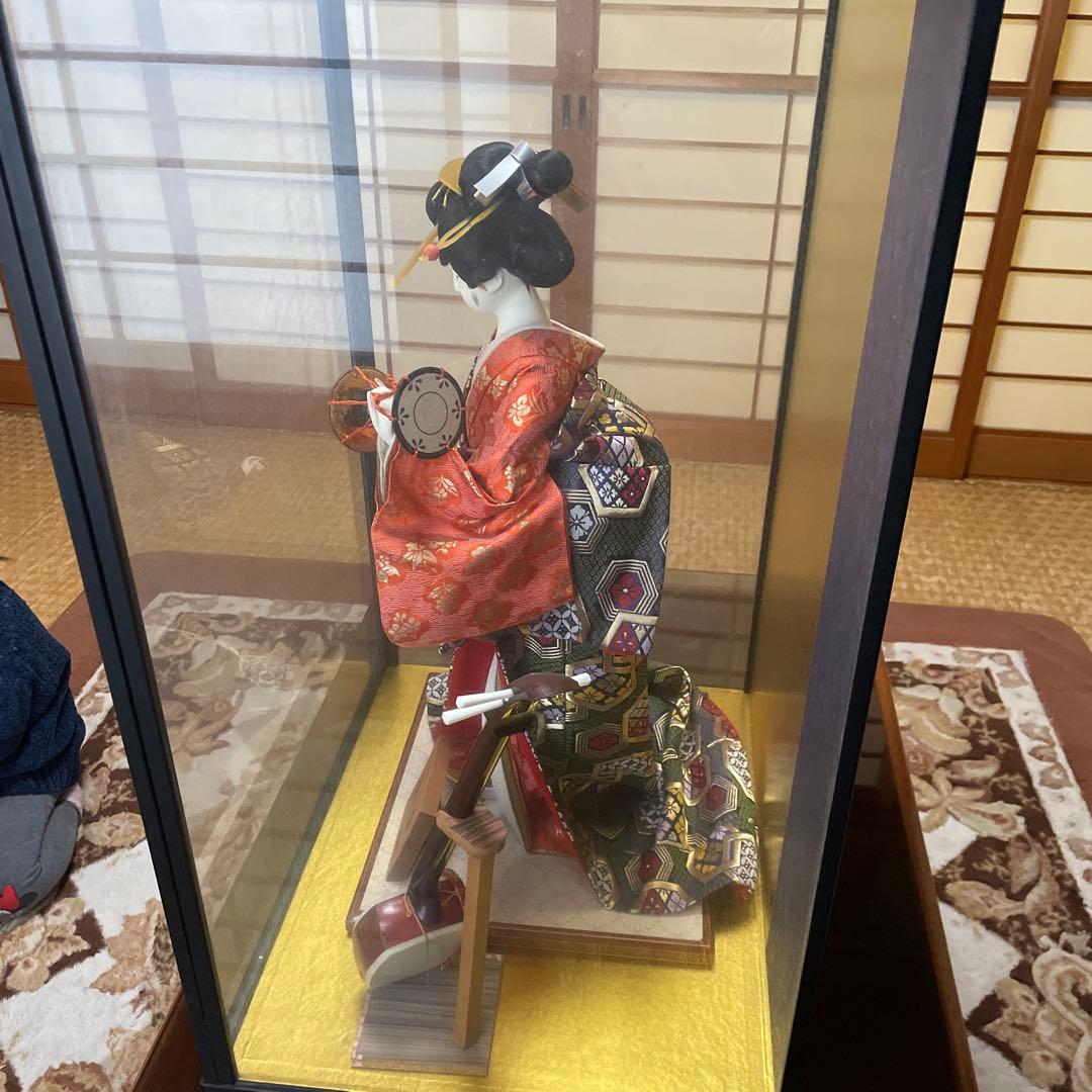 尾山人形　日本人形　ケース保存　紫峰作