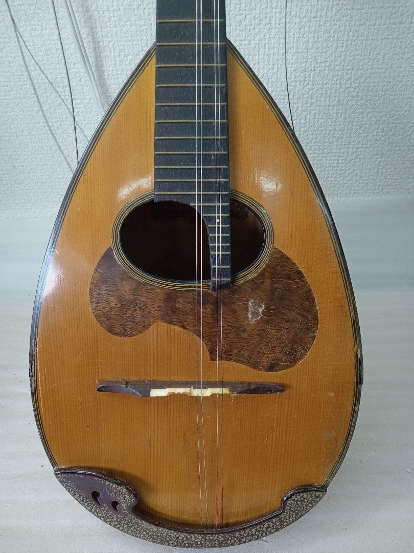 木製ペンタゴン型マンドリン 8弦ジャンク品　未清掃