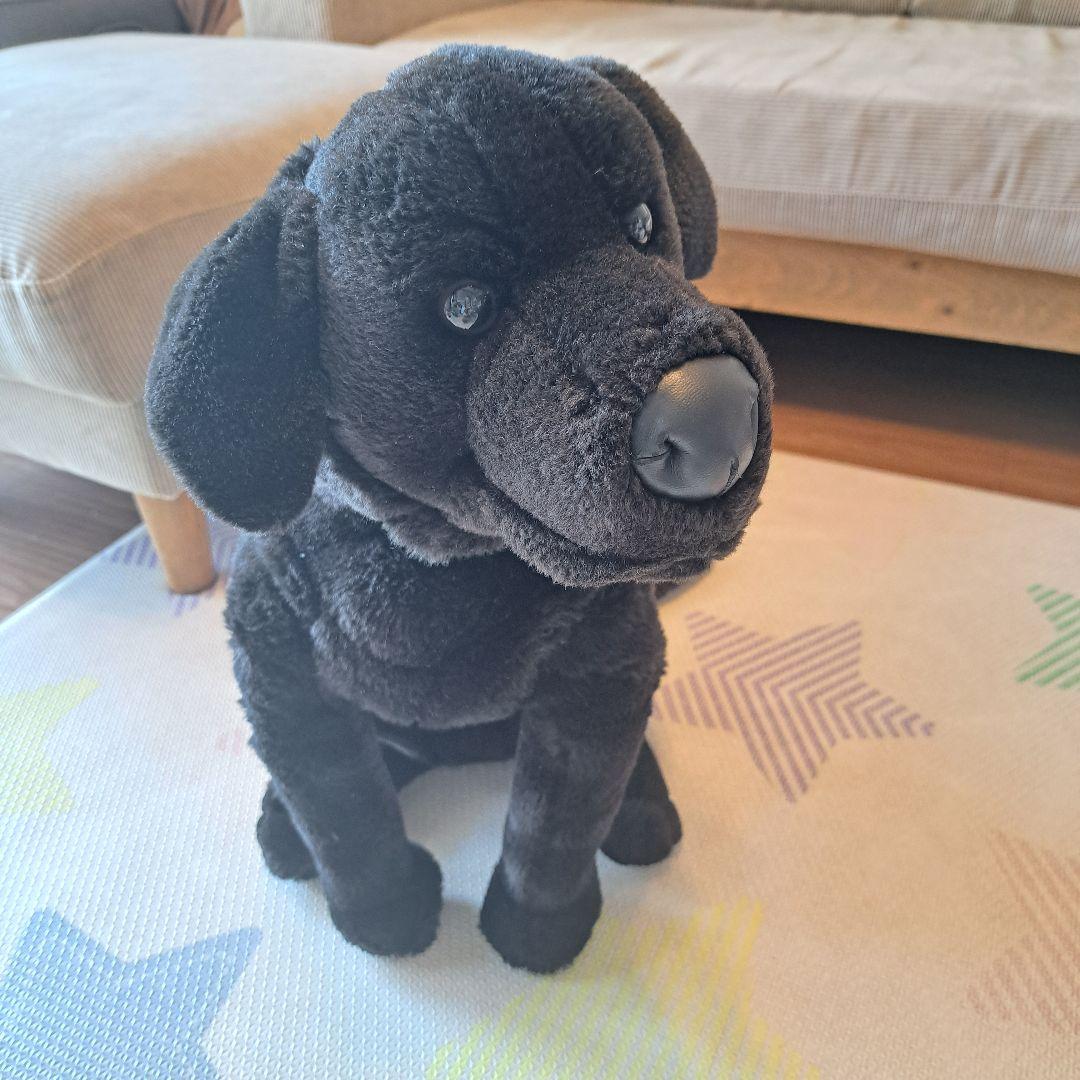 ラブラドール　アニマルアレイ　ぬいぐるみ　ブラック　等身大　ビッグサイズ　犬　黒