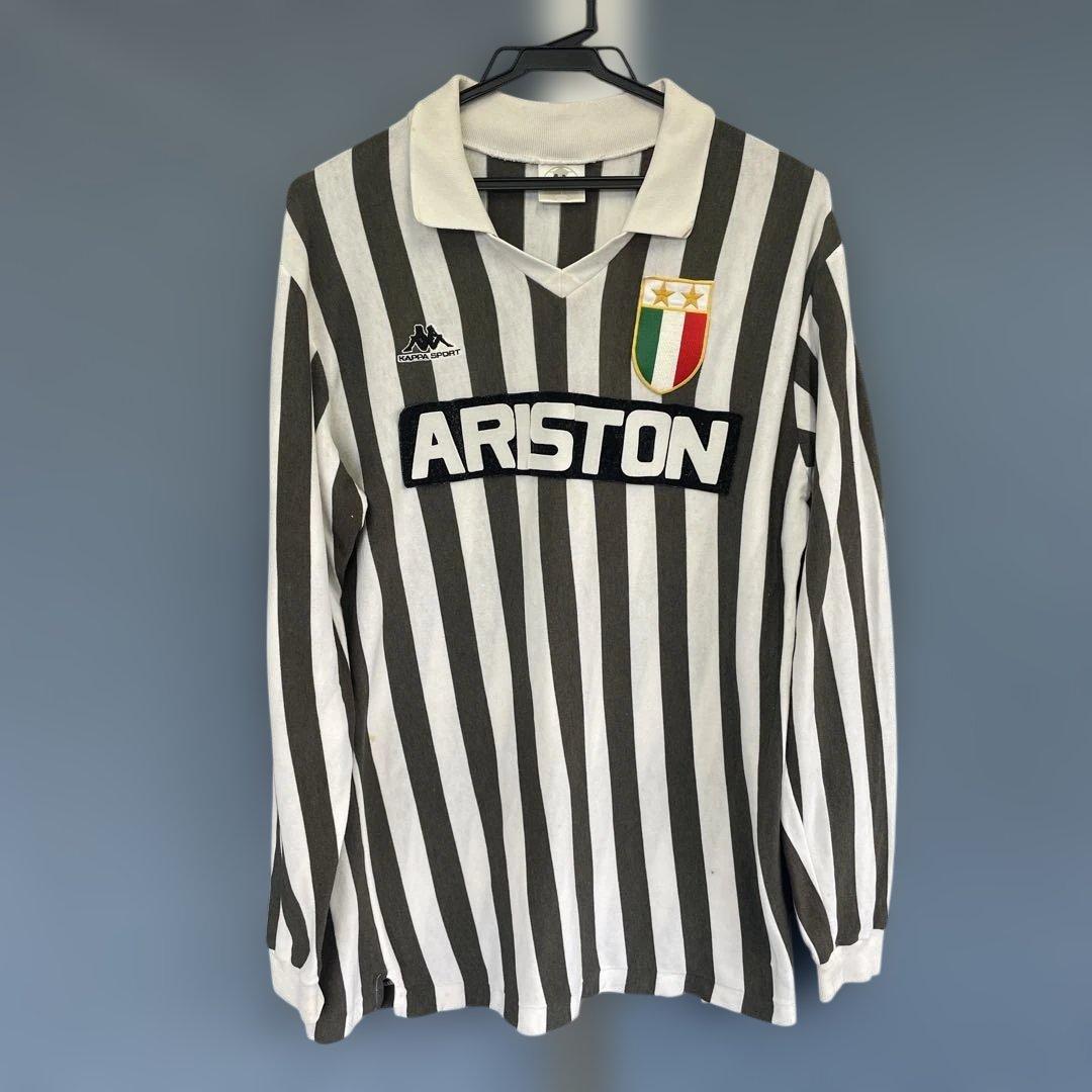激レア　ユヴェントス￼Kappa 88年長袖ストライプ シャツ ARISTON