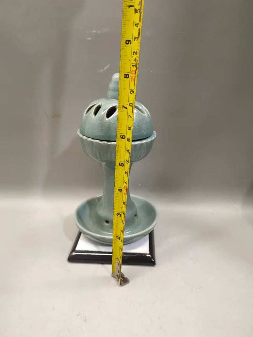 宋汝窯香炉　香薰炉　陶芸　骨董品　古美術品