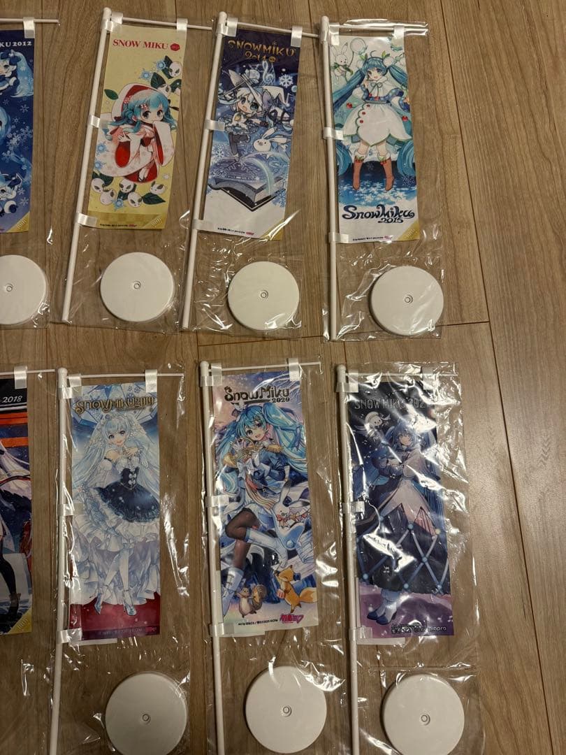 雪ミク　ミニのぼり  MIKU まとめ売り　初音ミク