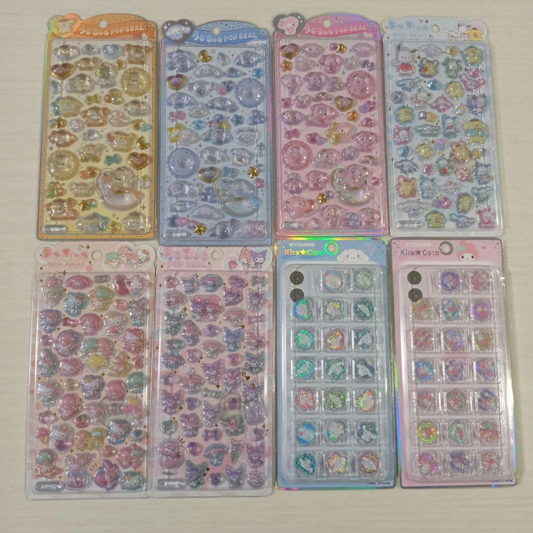 ボンボンドロップシール　ディズニー　サンリオ　まとめ売り　92点