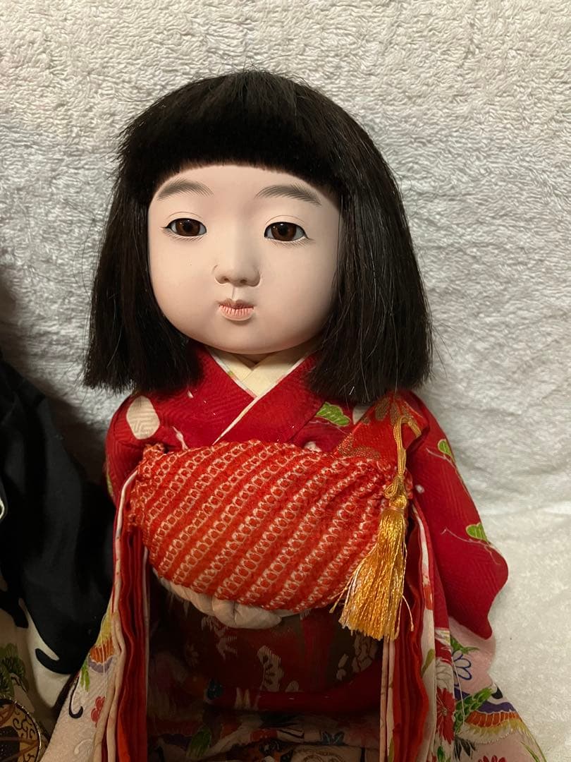 市松人形 可愛い男女2体