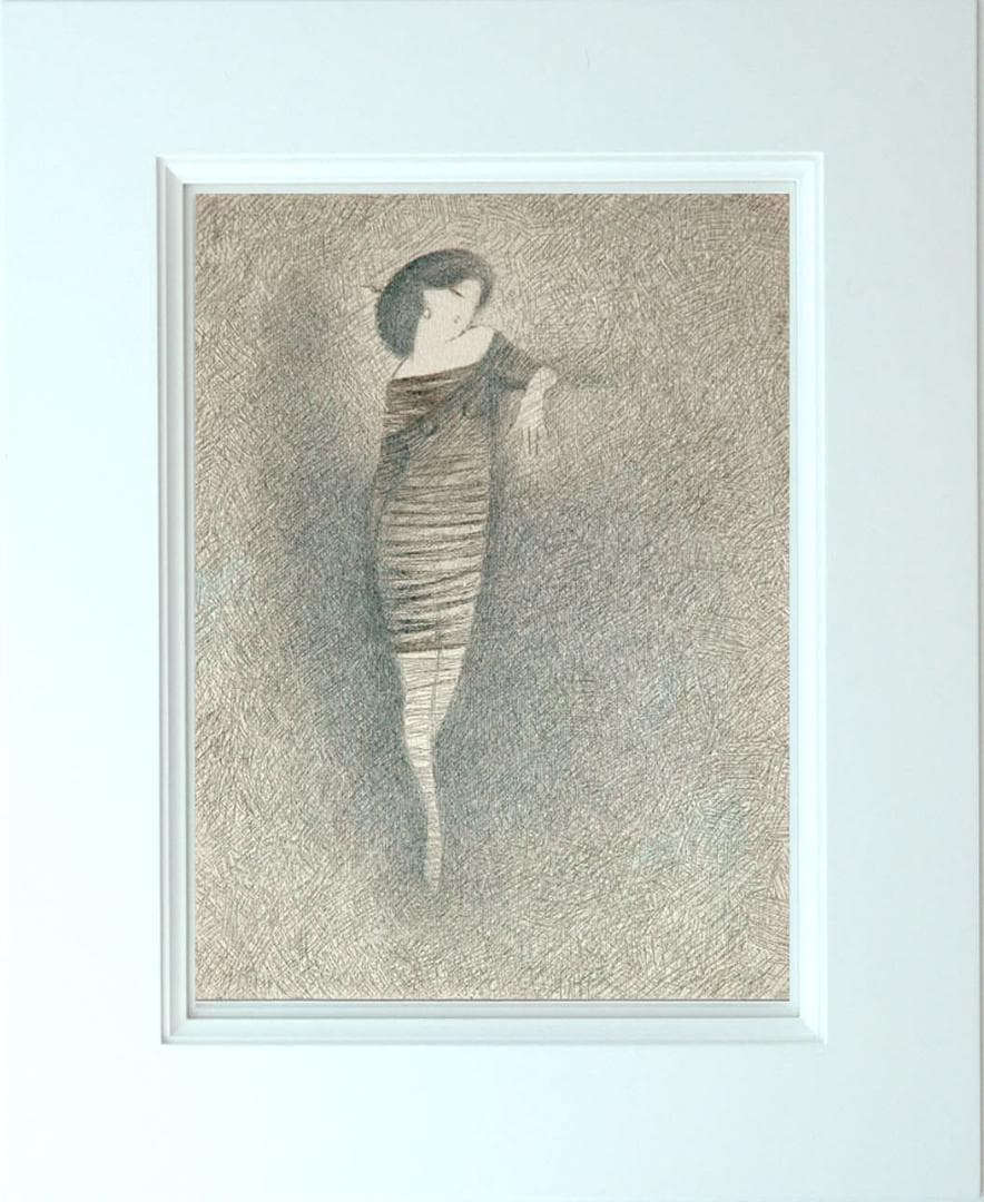 油絵 菅家令子 絵 絵画 インテリア 額付(黒) F3-010111 人物 女性